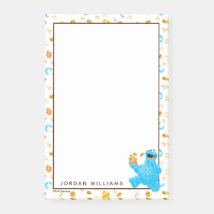 Notas Post-it® Patrón de cookies de Crayon Cookie Monster