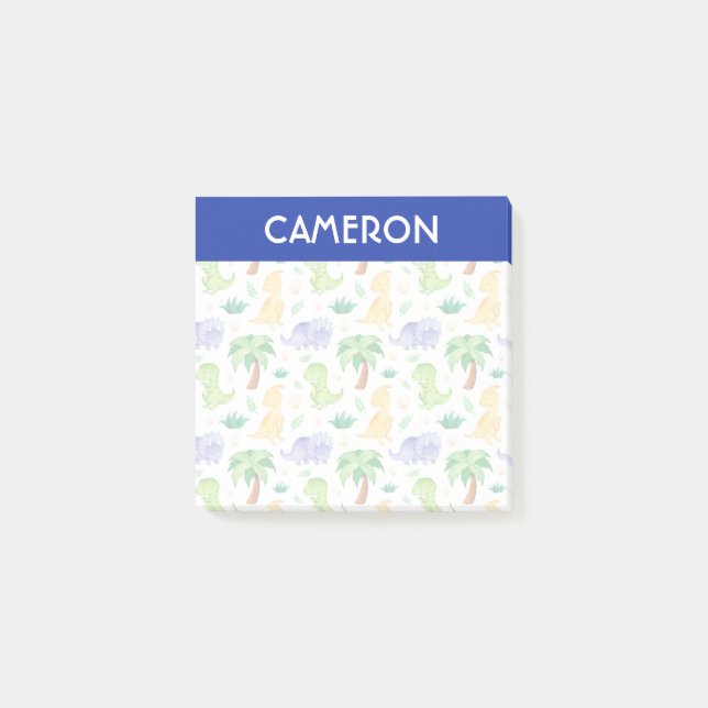 Notas Post-it® Patrón de dinosaurio cutáneo neonatal (Anverso)
