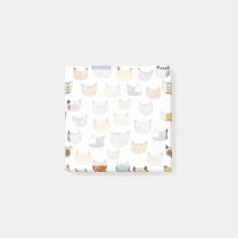 Patrón de doodle de cara de gato