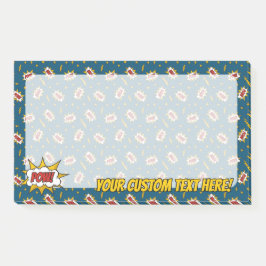 Notas Post-it® Patrón de efecto de sonido de comic