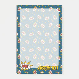 Notas Post-it® Patrón de efecto de sonido de comic