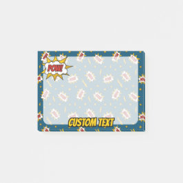 Notas Post-it® Patrón de efecto de sonido de comic