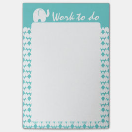 Notas Post-it® Patrón de elefantes