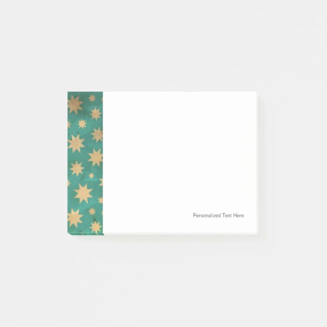 Notas Post-it® Patrón de estrellas (Anverso)