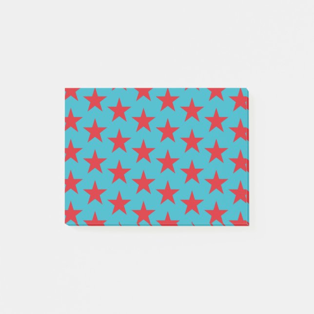Notas Post-it® Patrón de Estrellas 13 (Anverso)