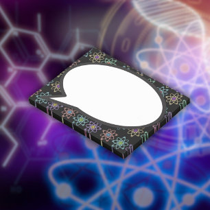 Notas Post-it® Patrón de estructura atómica Discurso de la cienci