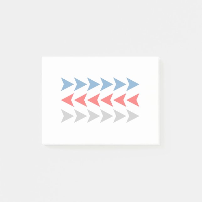 Notas Post-it® Patrón de flecha (Anverso)