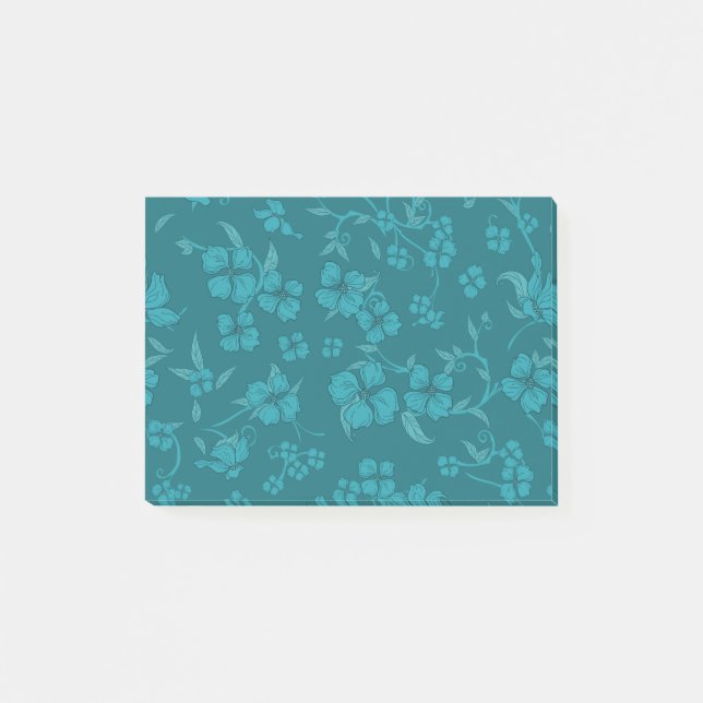 Notas Post-it® Patrón de Flores Asombrosas 2 (Anverso)