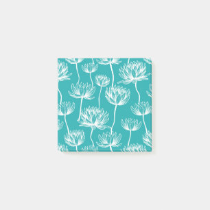 Notas Post-it® Patrón de flores de Lotus