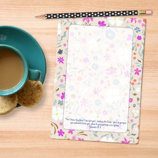 Notas Post-it® Patrón de flores tontas Escrituras ilustradas a ma