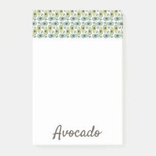 Notas Post-it® Patrón de Fruta de Aguacate