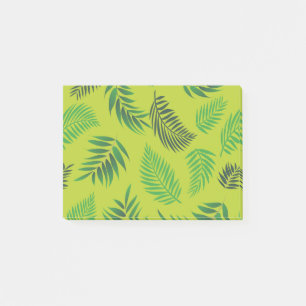 Notas Post-it® Patrón de hojas tropicales 12