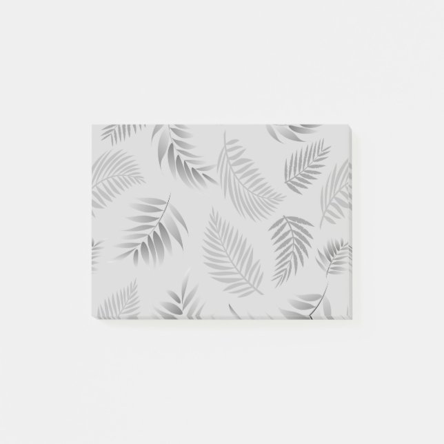 Notas Post-it® Patrón de hojas tropicales 5 (Anverso)