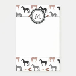 Notas Post-it® Patrón de Horse Lover