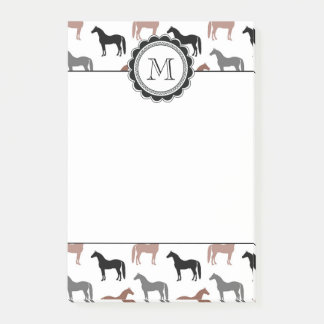 Notas Post-it® Patrón de Horse Lover