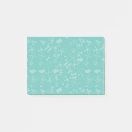 Notas Post-it® Patrón de iconos de ciencia