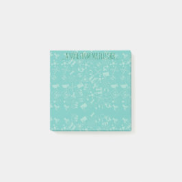 Notas Post-it® Patrón de iconos de ciencia personalizados