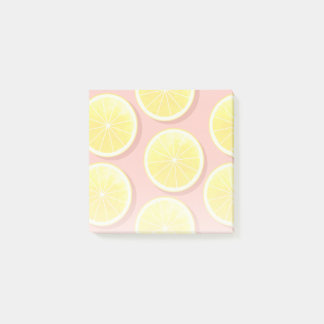 Notas Post-it® Patrón de lonas de limón de verano