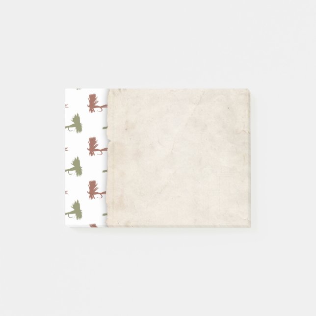 Notas Post-it® Patrón de Luces de Pesca (Anverso)