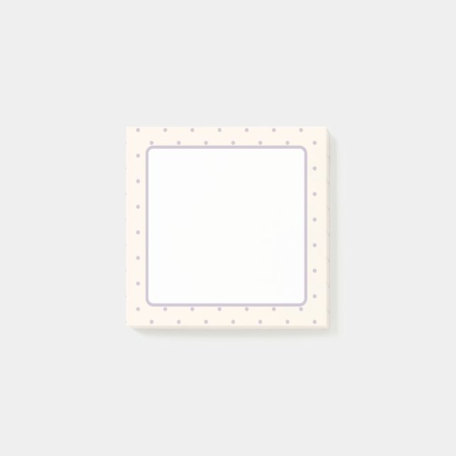 Notas Post-it® Patrón de lunares (Anverso)