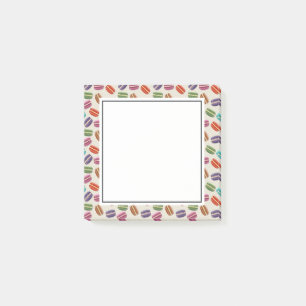 Notas Post-it® Patrón de macarones de color lindo con puntos de p
