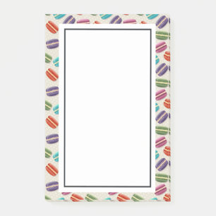 Notas Post-it® Patrón de macarones de color lindo con puntos de p