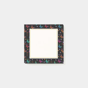 Notas Post-it® Patrón de mariposas de moda