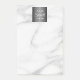 Notas Post-it® Patrón de mármol de alabastro elegante profesional