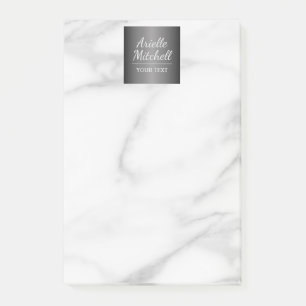 Notas Post-it® Patrón de mármol de alabastro elegante profesional