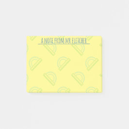 Notas Post-it® Patrón de matemáticas del protractor personalizado