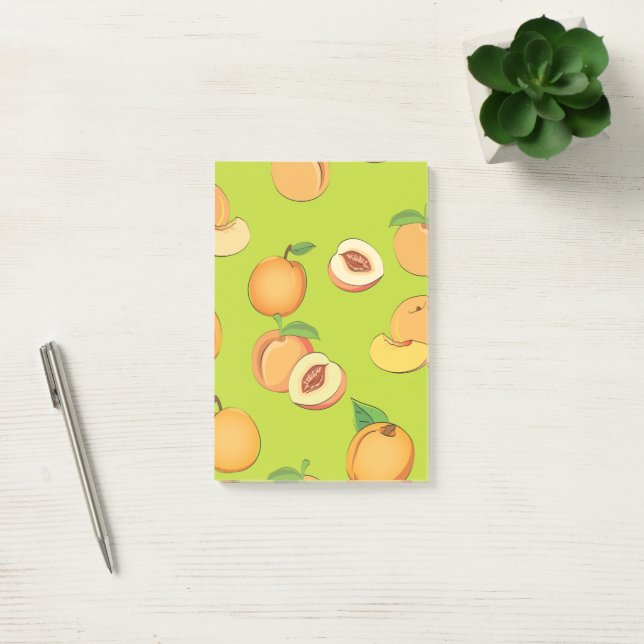 Notas Post-it® Patrón de melocotón 4 (Oficina)