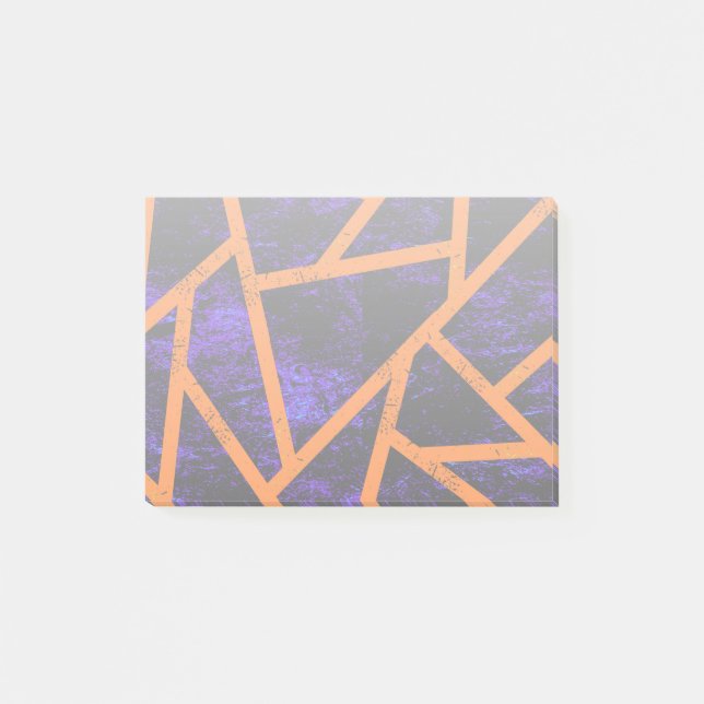 Notas Post-it® Patrón de mosaico de Halloween (Anverso)