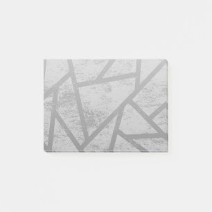 Notas Post-it® Patrón de mosaico gris