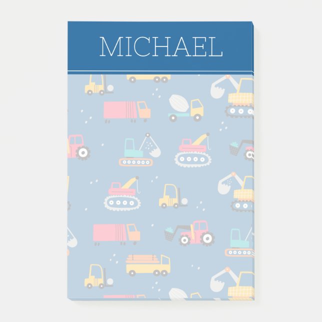 Notas Post-it® Patrón de movers de la construcción de corte (Anverso)