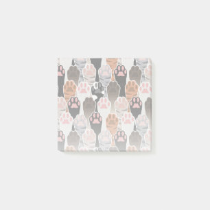 Notas Post-it® Patrón de muchas paradas de gato