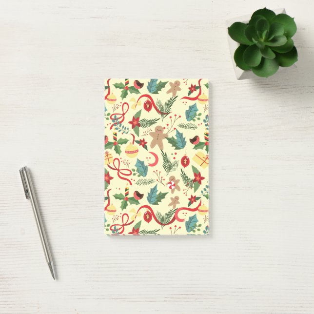 Notas Post-it® Patrón de Navidad (Oficina)