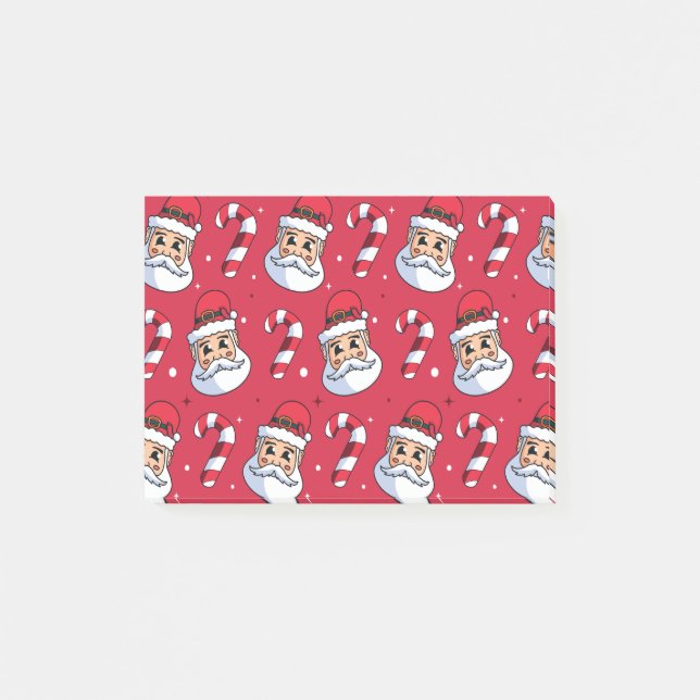 Notas Post-it® Patrón de Navidad 89 (Anverso)