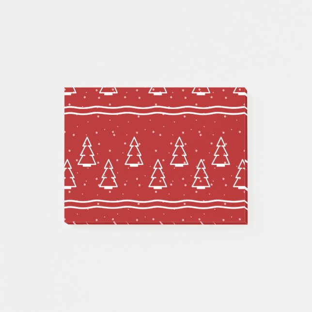 Notas Post-it® Patrón de navidades 116 (Anverso)