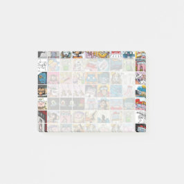 Notas Post-it® Patrón de niños con caracteres de color cómico