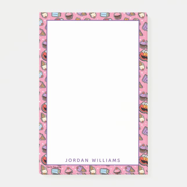 Notas Post-it® Patrón de pegatinas de Elmo Sweet Treat (Anverso)