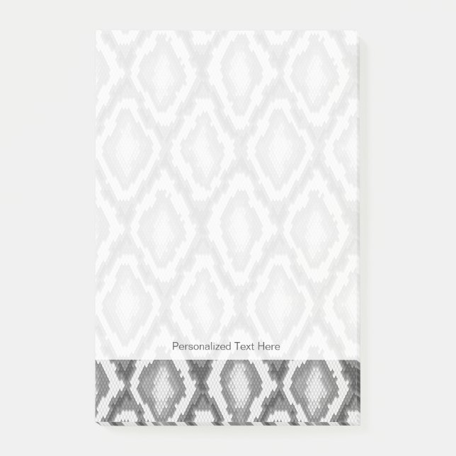 Notas Post-it® Patrón de piel de serpiente pitón (Anverso)