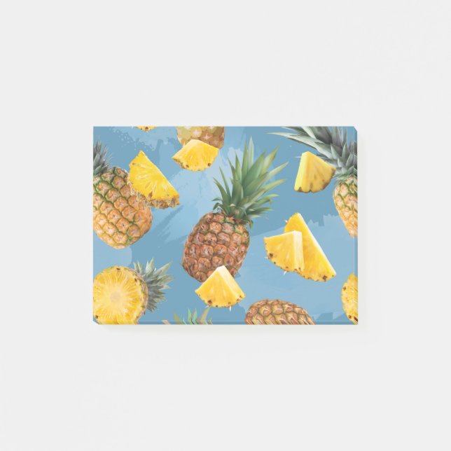 Notas Post-it® Patrón de Piña 2 (Anverso)