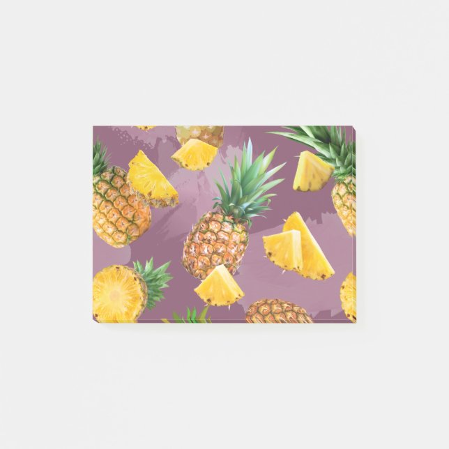 Notas Post-it® Patrón de Piña 3 (Anverso)