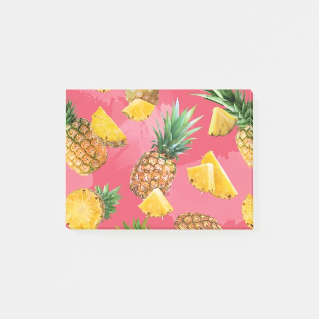 Notas Post-it® Patrón de Piña 5 (Anverso)