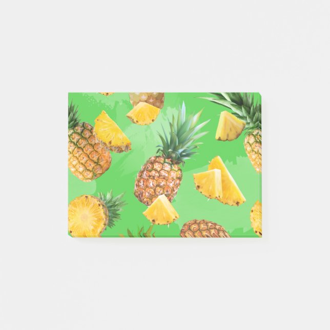Notas Post-it® Patrón de Piña 6 (Anverso)