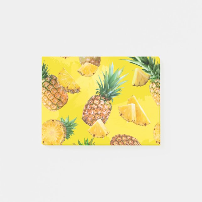 Notas Post-it® Patrón de Piña 7 (Anverso)