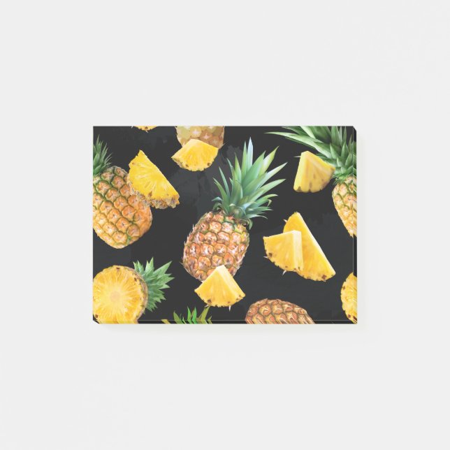 Notas Post-it® Patrón de Piña 8 (Anverso)