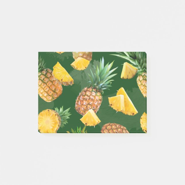 Notas Post-it® Patrón de Piña 9 (Anverso)