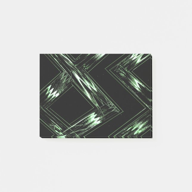 Notas Post-it® Patrón de pino en perspectiva (Anverso)