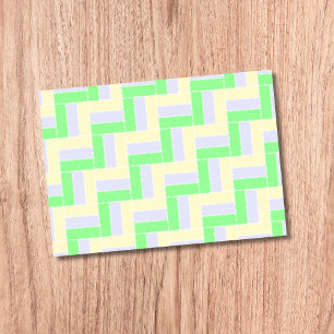 Notas Post-it® Patrón de rectángulos Pastel Líneas de puntos blan